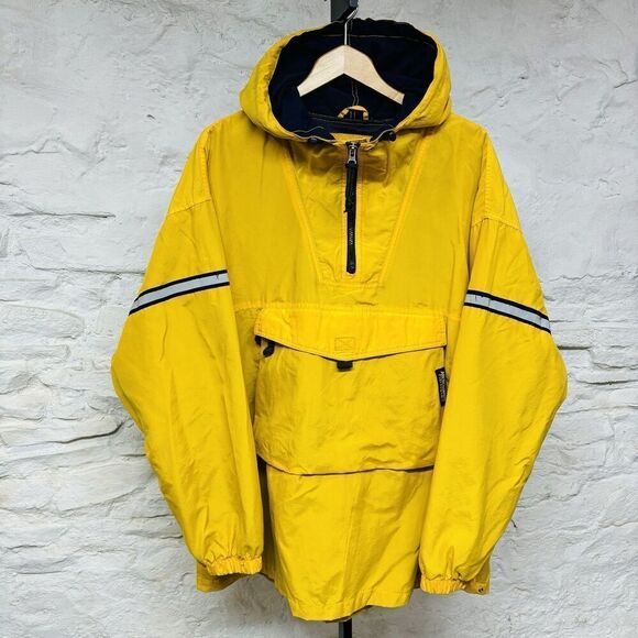 Vtg y2k Abercrombie & Fitch Performance Reflective 1/2 Zip Pullover Hoodie Cargo - Picture 1 of 11